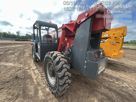 2018 Manitou MTA10055 Manitou MTA 10055 w/Cab/Heat/AC, Work Lights/Strobe, Aux Hyd, Solid Tires, Lift Hook, 66" Carriage, 60" Forks