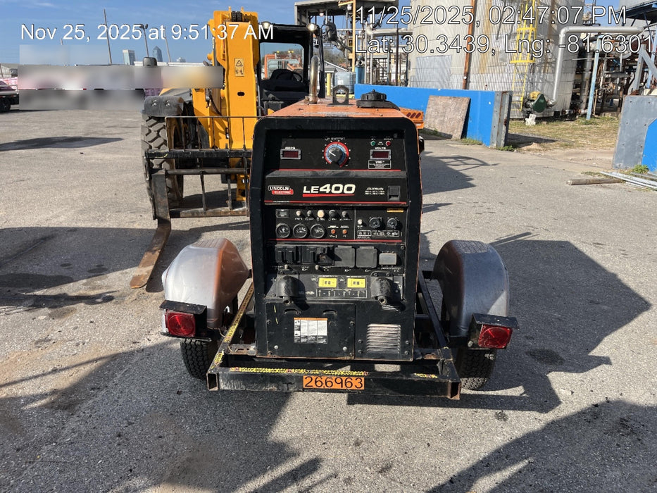 2022 Lincoln Electric LE400 Kubota V1505, Trlr, Cable Rack, Light Kit, ES Decals, T3