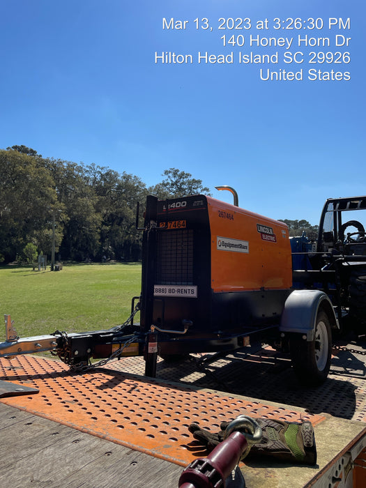 2022 Lincoln Electric LE400 Kubota V1505, Trlr, Cable Rack, Light Kit, ES Decals, T3