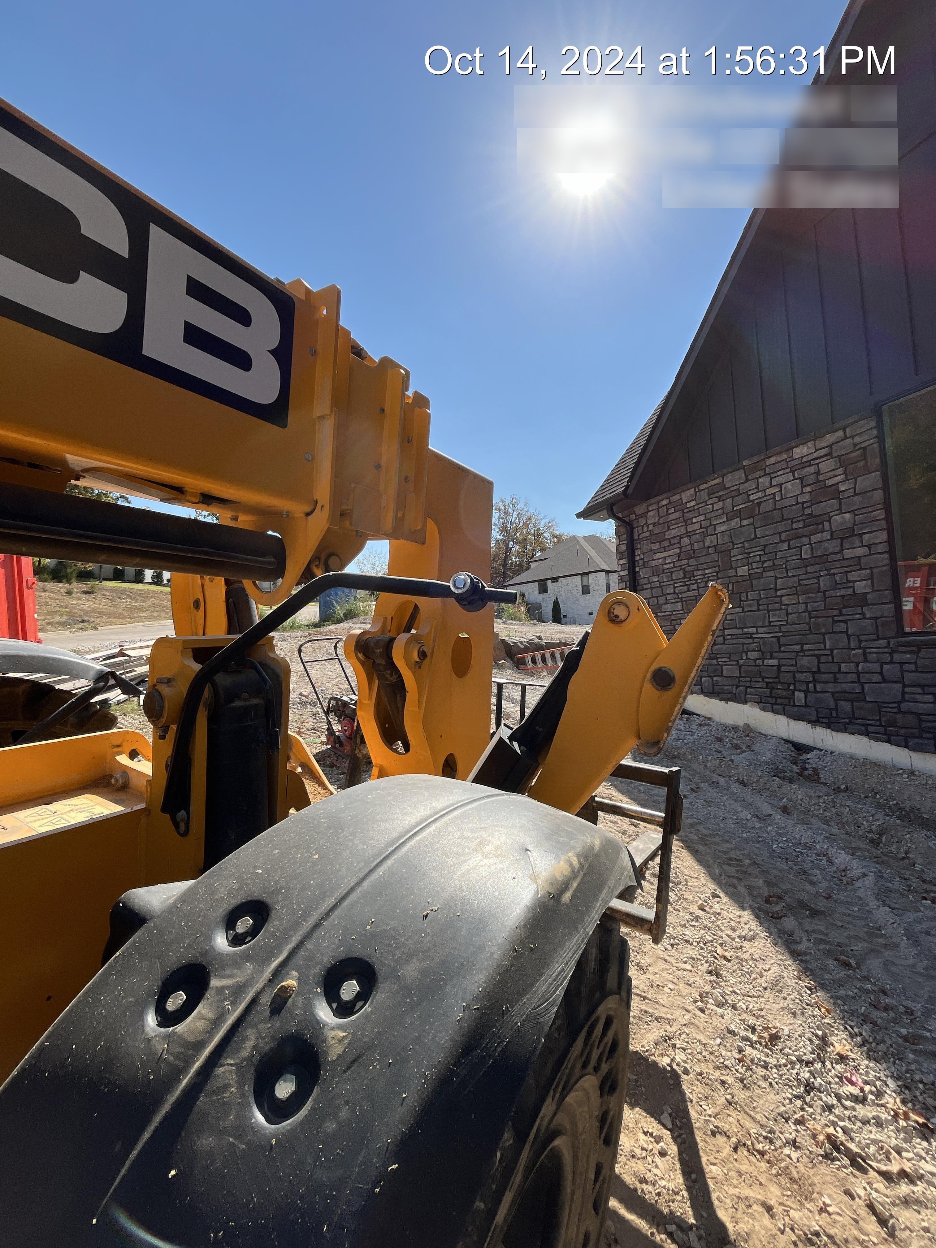 2019 JCB 510-56 Open ROPS, 74 HP, Solid Tires, Worklights, Beacon, Aux Hydraulics, Lifting Eye, 60" Carriage/60" Forks