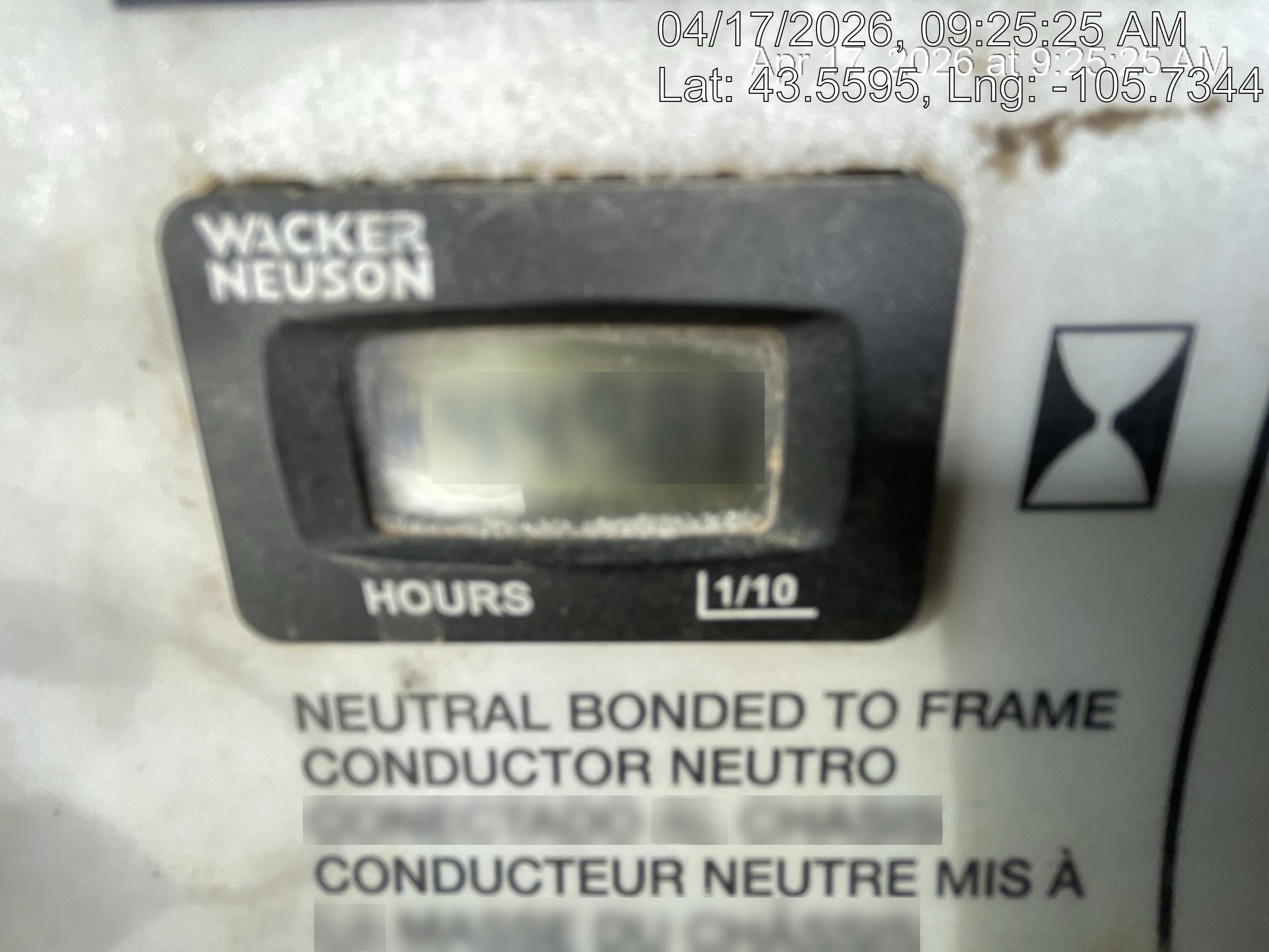 2019 Wacker Neuson LTV6L-MH Standard Options, ES Track Hardware, Fuel Level Sensor