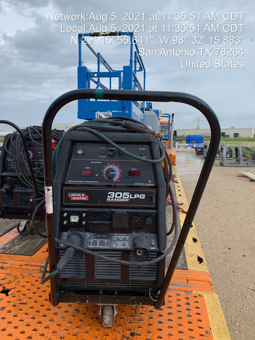 2020 Lincoln Electric Ranger 305 LPG Kohler Engine, One-Pak