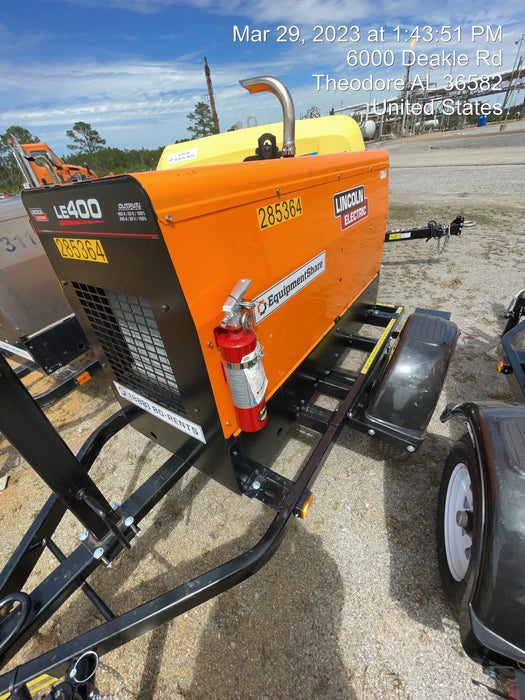 2022 Lincoln Electric LE400 Kubota V1505, Trlr, Cable Rack, Light Kit, ES Decals, T3