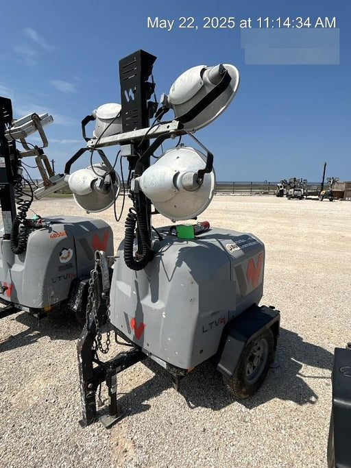 2019 Wacker Neuson LTV6L-MH Mobile Light Tower w/Fuel Level Sensor Installed