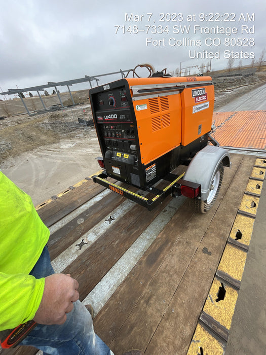 2022 Lincoln Electric LE400 Kubota V1505, Trlr, Cable Rack, Light Kit, ES Decals, T3