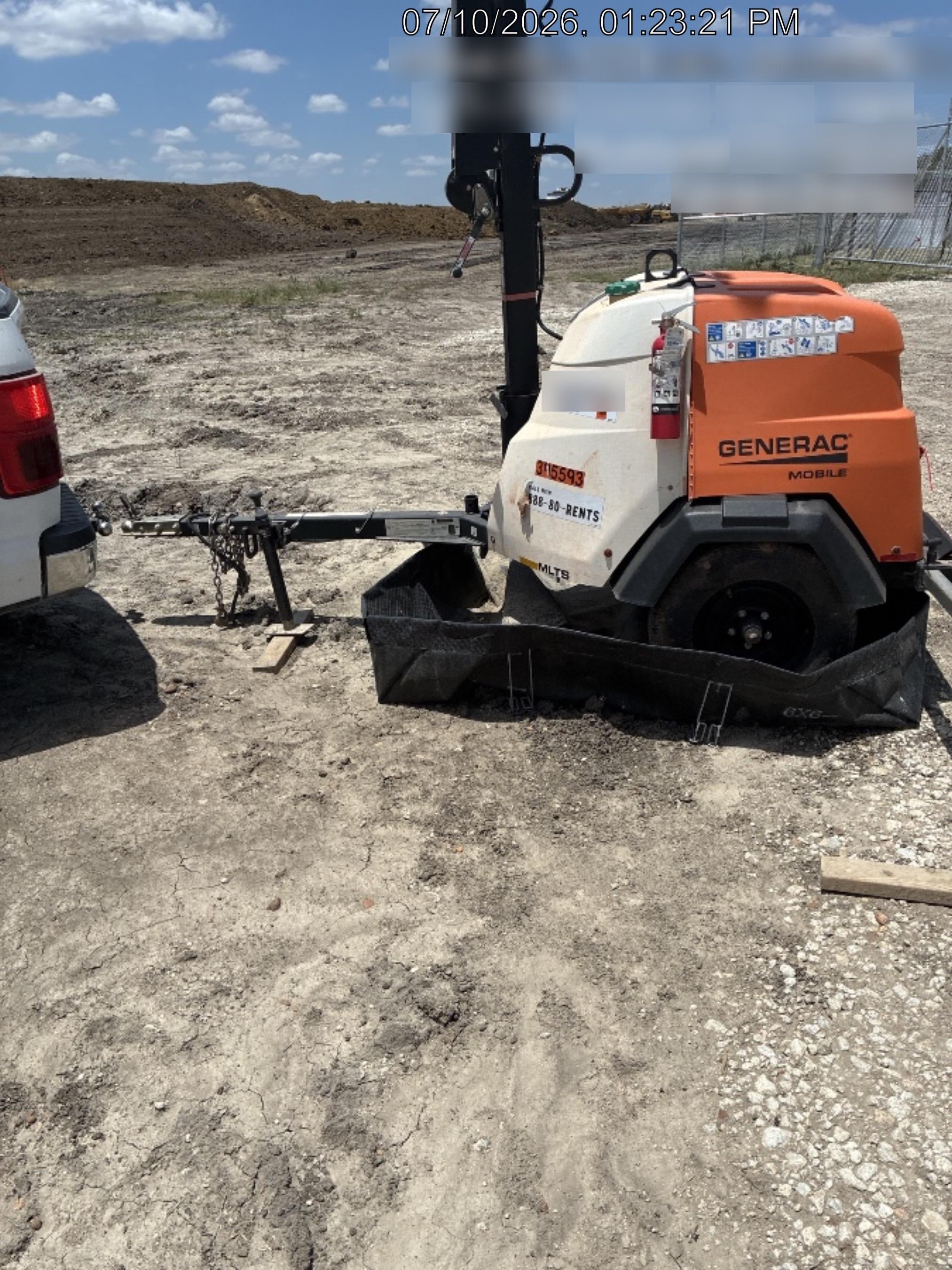 2024 Generac MLT2 Diesel, Flex Switch 120V Input, Powerzone Controller, 
(4) 320W LED Lights, 4kW Generator, 39.9 Gal Fuel Tank, 2" Ball, T3