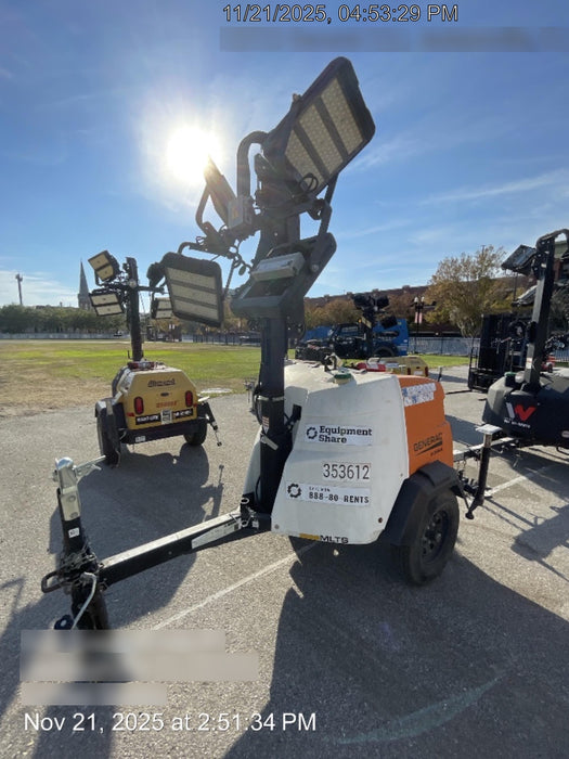 2023 Generac MLT2 Diesel, Flex Switch 120V Input, Powerzone Controller, (4) 320W LED Lights, 4kW Generator, 39.9 Gal Fuel Tank, 2" Ball, T3