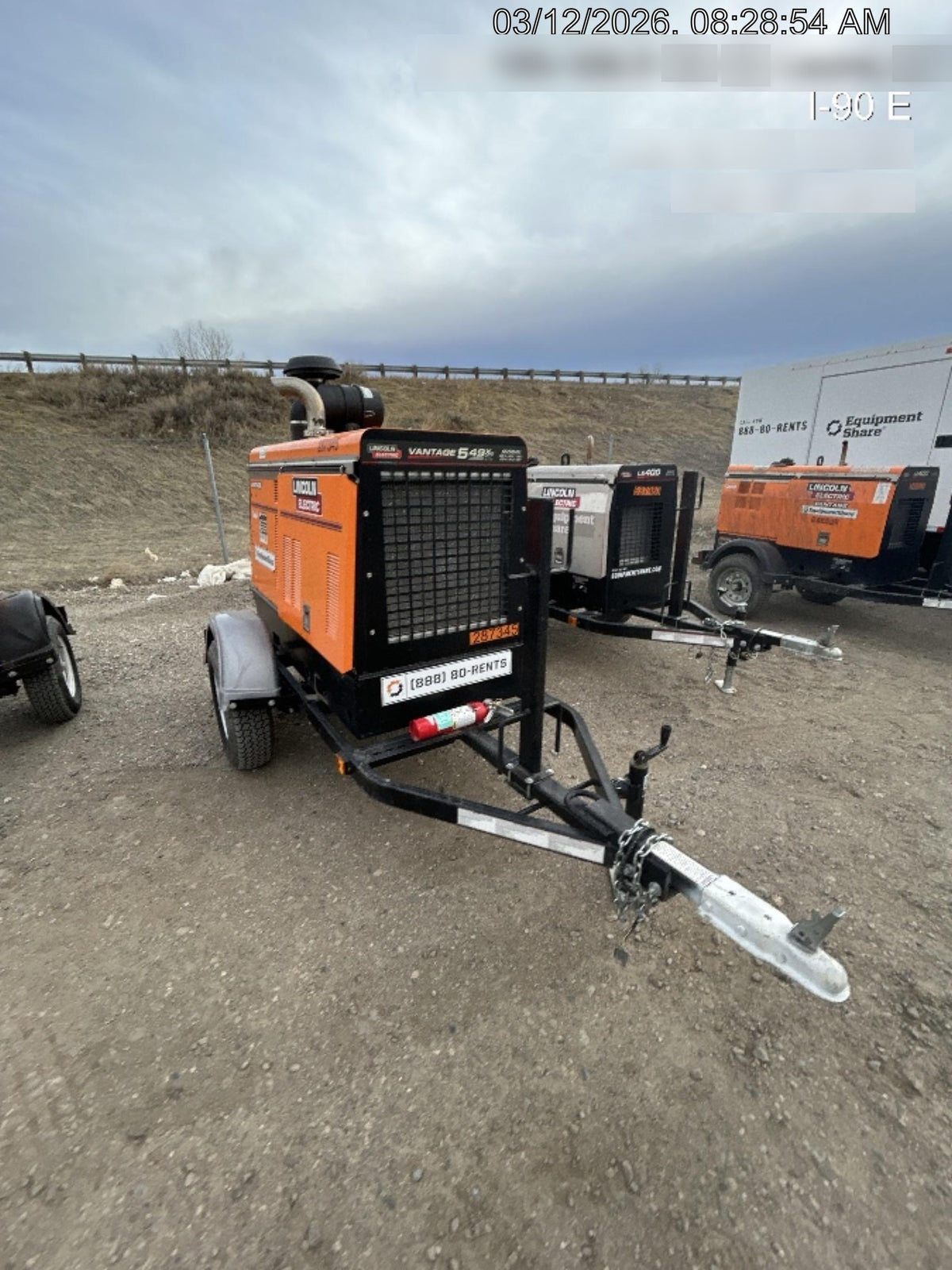 2022 Lincoln Electric Vantage 549X Crosslink Technology, Trailer Mounted, ES Decals, T3