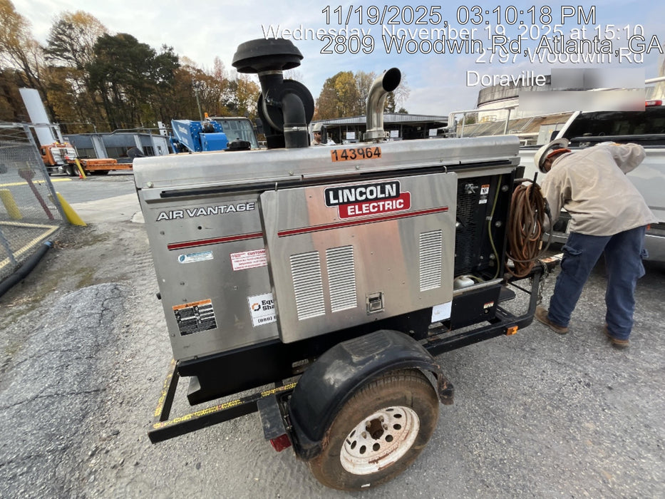 2021 Lincoln Electric Air Vantage 566 Air Vantage 566X Ready Pak 3 (includes trailer, cable rack, fender light kit); no telematics