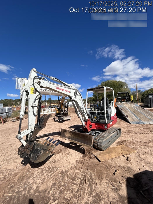 2020 Takeuchi TB235-2R Canopy, Rubber Tracks, Manual TAG QC