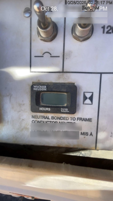 2019 Wacker Neuson LTV6L-MH Mobile Light Tower w/Fuel Level Sensor Installed