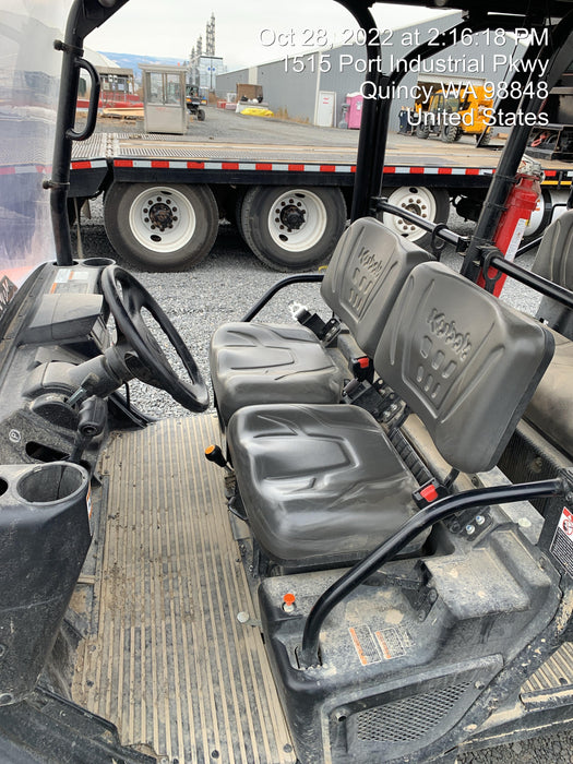 2022 Kubota RTV-X1140W-H Plastic Canopy, Windshield Acrylic Clear, LED Strobe Light, Wire Harness Kit, Back up Alarm