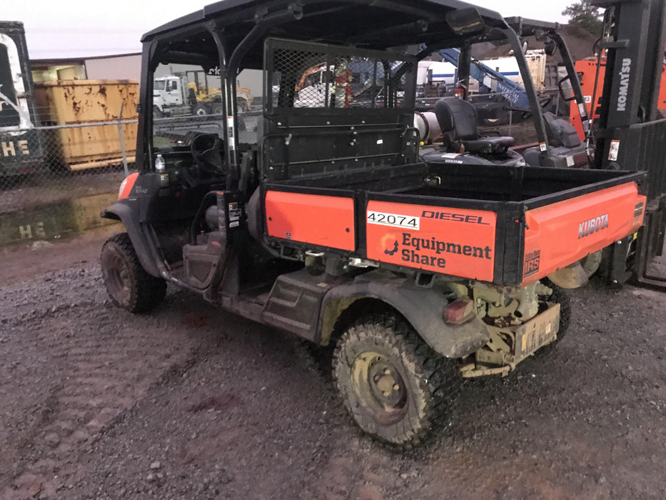2019 Kubota RTV-X1140W-H 4wd Utility Cart, 4 Seat, Diesel, LED Strobe, Windshield Tempered Glass, Plastic Canopy, Wire Harness Kit, Backup Alarm