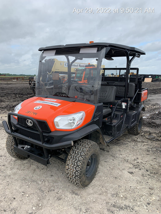 2022 Kubota RTV-X1140W-H Plastic Canopy, Windshield Acrylic Clear, LED Strobe Light, Wire Harness Kit, Back up Alarm