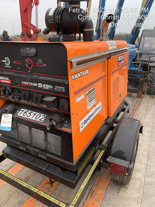 2021 Lincoln Electric Vantage 549X Ready Pak 3, ORANGE (includes trailer, cable rack, fender light kit)