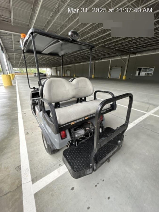 2022 Club Car CA100E Canopy, Fold down Windshield, Beacon, Back up Alarm, All-Trail Trials, HD 8 V Batteries, Trailer Hitch and Ball