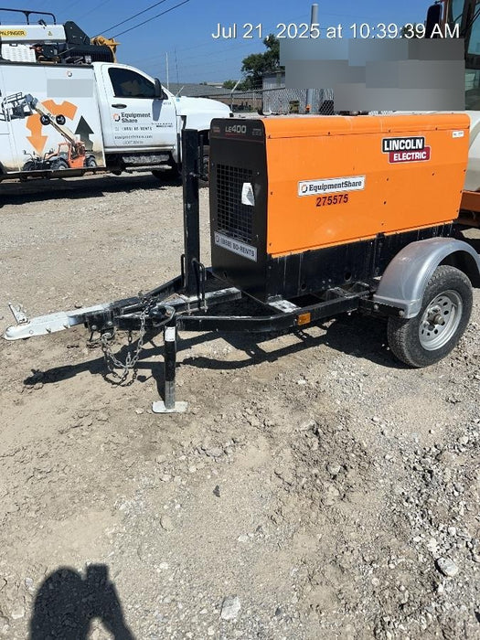 2022 Lincoln Electric LE400 Kubota V1505, Trlr, Cable Rack, Light Kit, ES Decals, T3