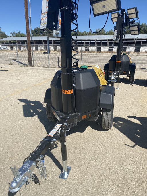 2022 Allmand NLV3GR (4) LED Light Fixture 350W, 23' Vertical Mast, 3kW Prime, Towable, ES Decals, T3