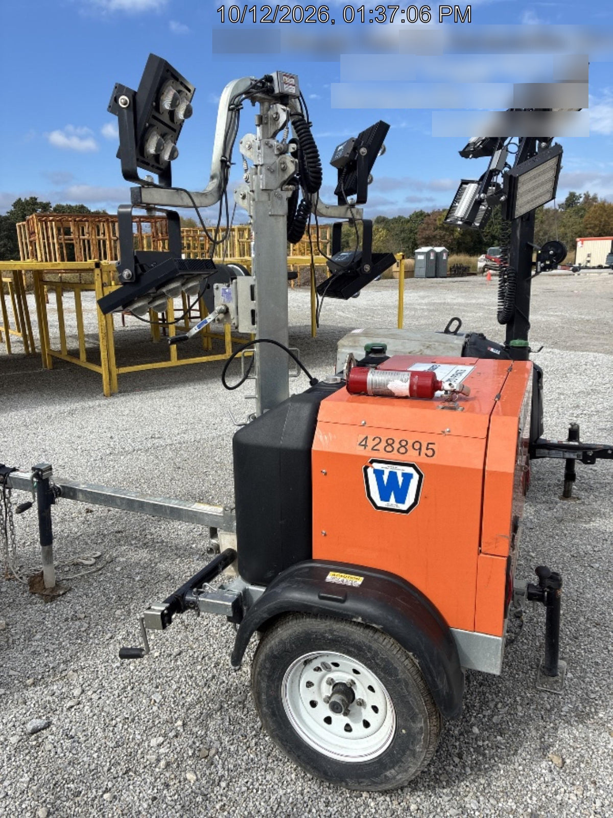 2024 Wanco WLTT-4MM4K Diesel, Deep Sea Controller, Shore Power Plug, Auto Start, (4) 350W LED Floodlights, 4kW Generator, 60 Gal Fuel Tank, 2" Ball, T3