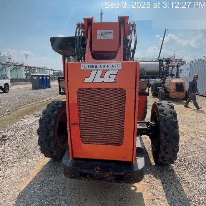 2019 Skytrak 6036 Cab/Heat/Air, Solid Tires, LED Work Lights, Beacon w/50" Carriage, 48" Pallet Forks