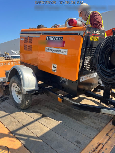 2022 Lincoln Electric LE400 Kubota V1505, Trlr, Cable Rack, Light Kit, ES Decals, T3