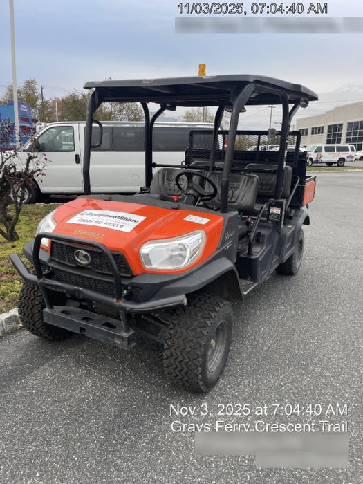 2021 Kubota RTV-X1140W-H Plastic Canopy, Windshield Acrylic Clear, LED Strobe Light, Wire Harness Kit, Back up Alarm