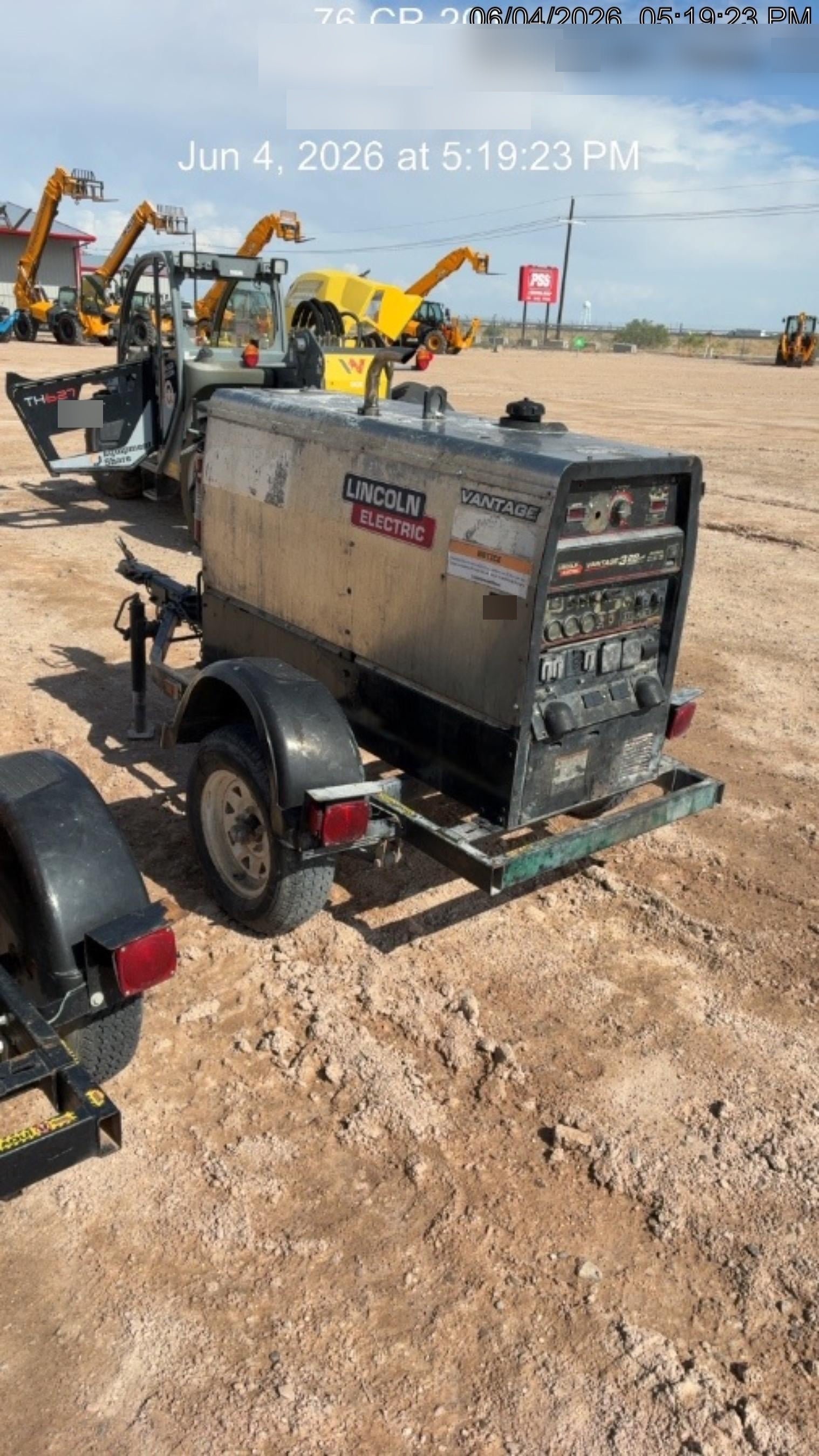 Lincoln Electric Vantage 322 Lincoln Vantage 322 Welder Ready Pak 3 - Vantage 322, Trailer