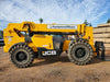 2020 JCB 506-36 Cab/Heat/Air, 74 HP, Solid Tires, STD Worklight, Beacon, Aux Hydraulics, Lifting Eye, Back up Alarm w/48" Carriage/48" Forks