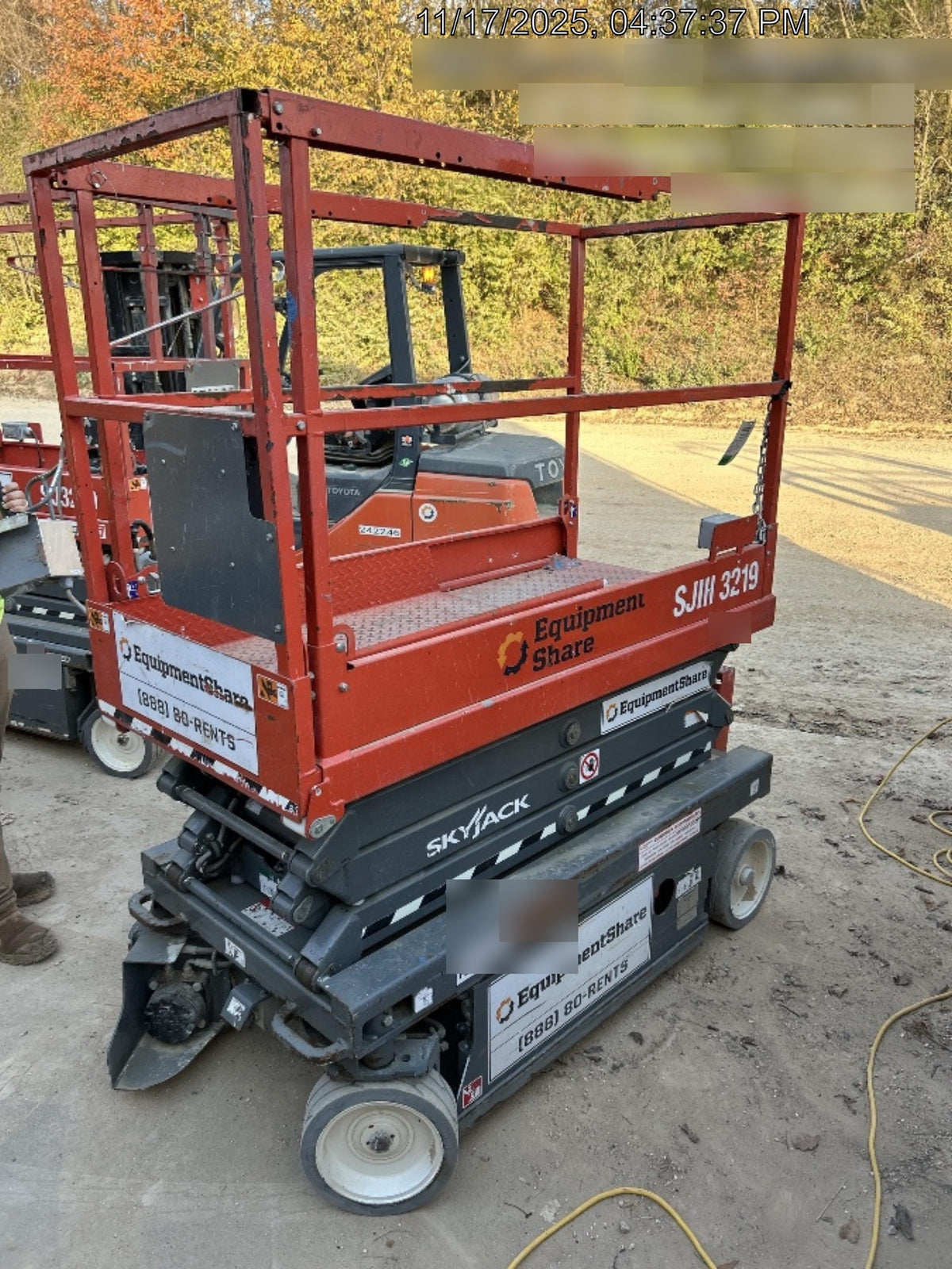 2019 Skyjack SJIII-3219 Standard Options, Trojan Batteries