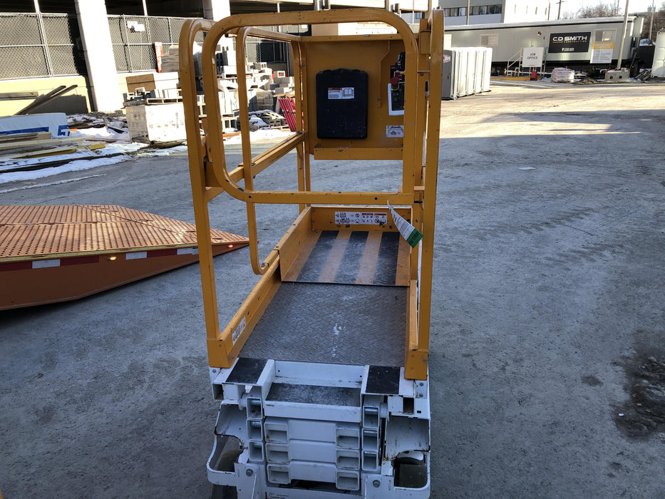 Custom Equipment HB-1430 Hy-Brid Scissor Lift
Platform capacity up to 670 lbs
Working height up to 20 ft
Weighs under 1,700 lbs
Non-marking wheels