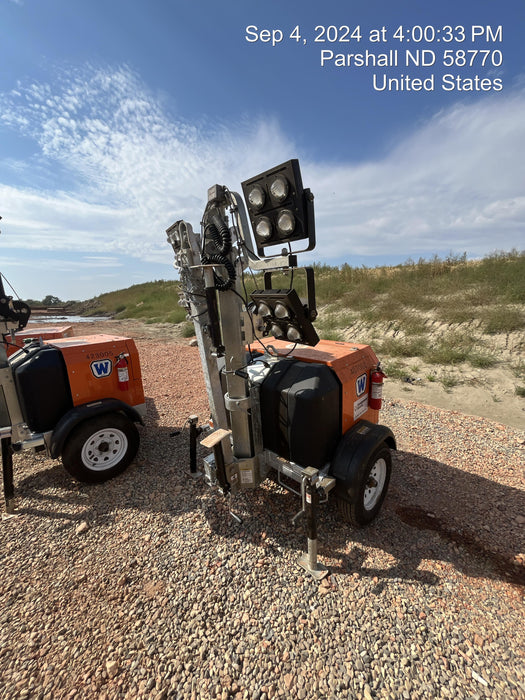 2024 Wanco WLTT-4MM4K Diesel, Deep Sea Controller, Shore Power Plug, Auto Start, (4) 350W LED Floodlights, 4kW Generator, 60 Gal Fuel Tank, 2" Ball, T3