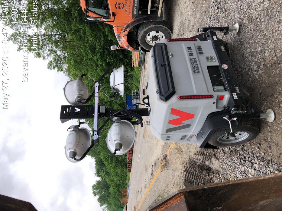 2018 Wacker Neuson LTV6L-MH Wacker Neuson LTV6L Mobile Light Tower w/Fuel Level Sensor Installed