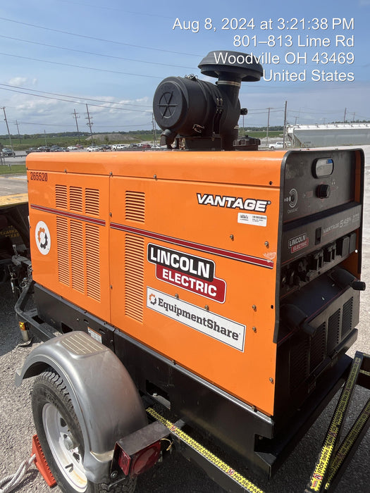 2022 Lincoln Electric Vantage 549X Crosslink Technology, Trailer Mounted, ES Decals, T3