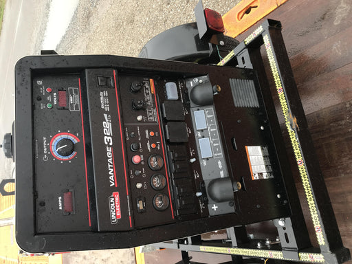 2019 Lincoln Electric Vantage 322 Welder Ready-Pak 3, Two wheel trailer, Fender and Light kit, Cable Rack