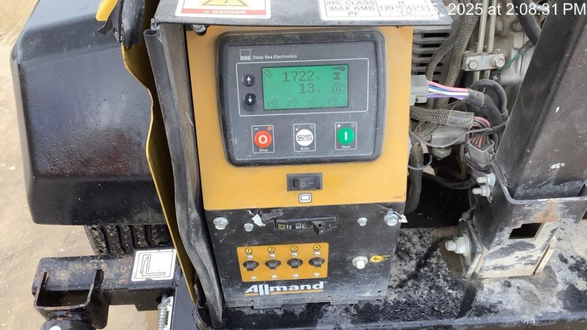 2022 Allmand NLV3GR (4) LED Light Fixture 350W, 23' Vertical Mast, 3kW Prime, Towable, ES Decals, T3