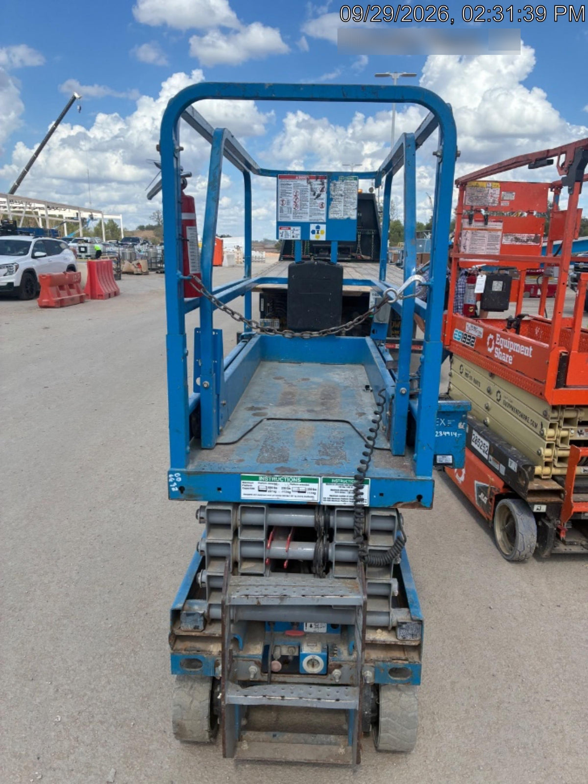 2019 Genie GS-1930 Fixed rails with chain Entry