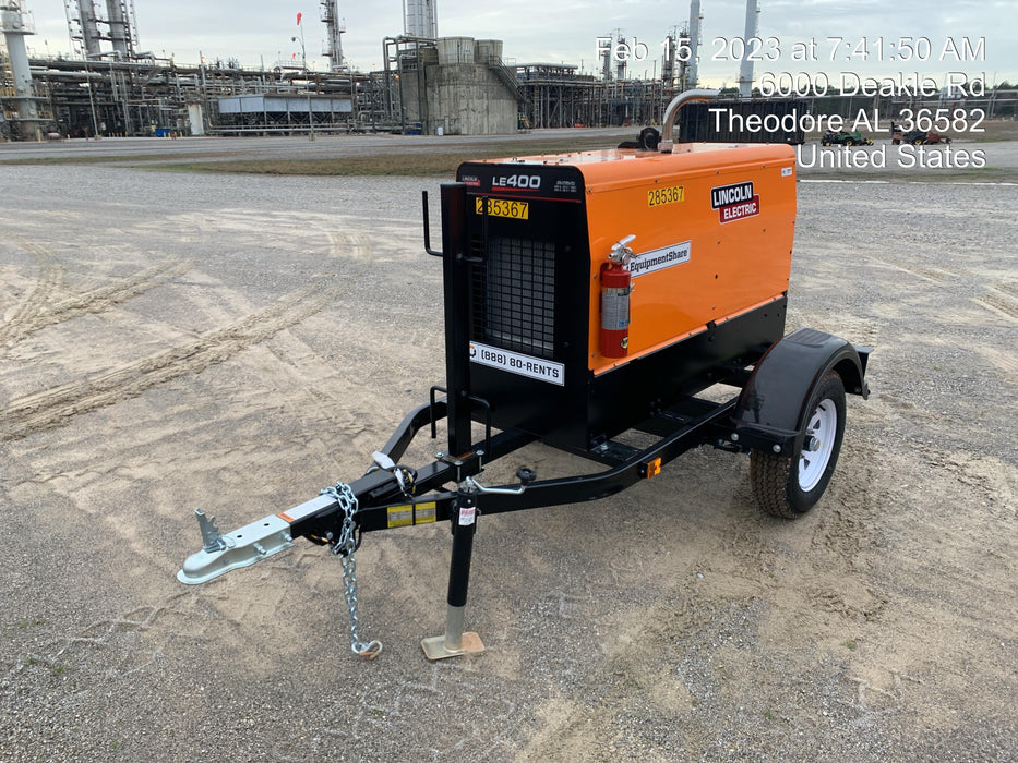 2022 Lincoln Electric LE400 Kubota V1505, Trlr, Cable Rack, Light Kit, ES Decals, T3