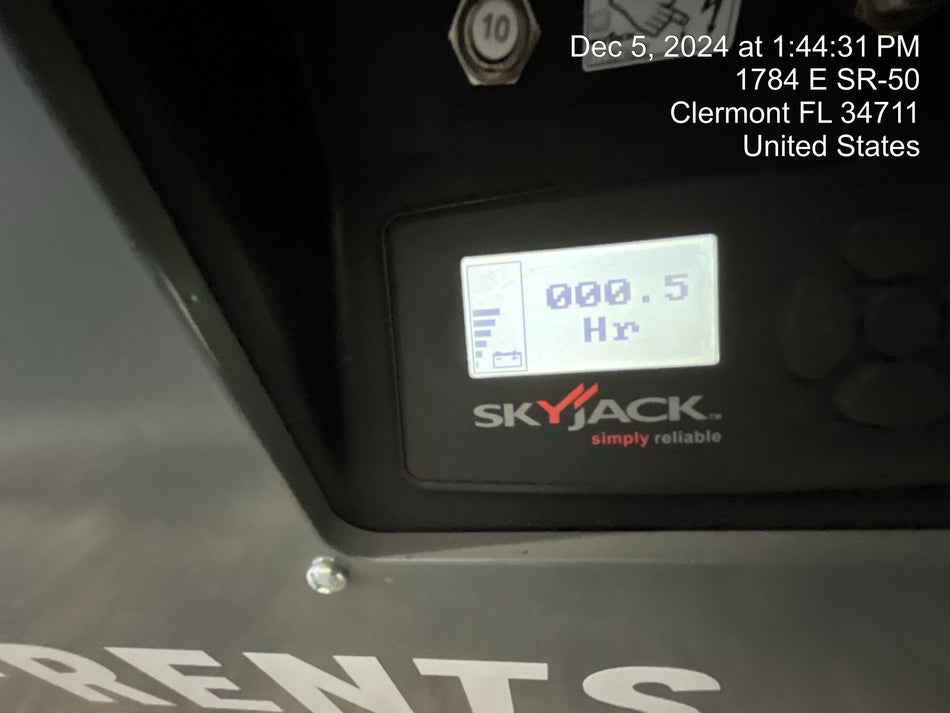2024 Skyjack SJ3219 Electric Drive, Sld NM Tires, DBcns, RFRails, Power to Platform, T3 + Access Control