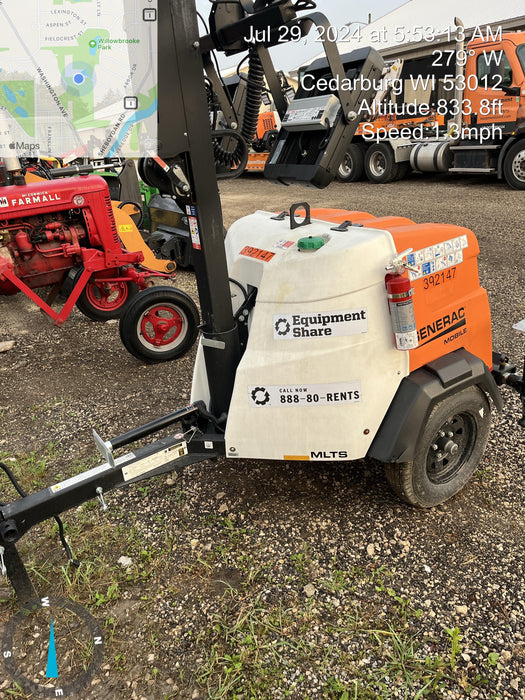 2024 Generac MLT2 Diesel, Flex Switch 120V Input, Powerzone Controller, 
(4) 320W LED Lights, 4kW Generator, 39.9 Gal Fuel Tank, 2" Ball, T3