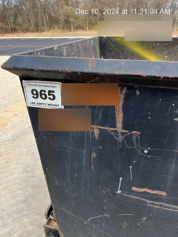 2020 STAR INDUSTRIES M-1820 - Self-Dump Hopper