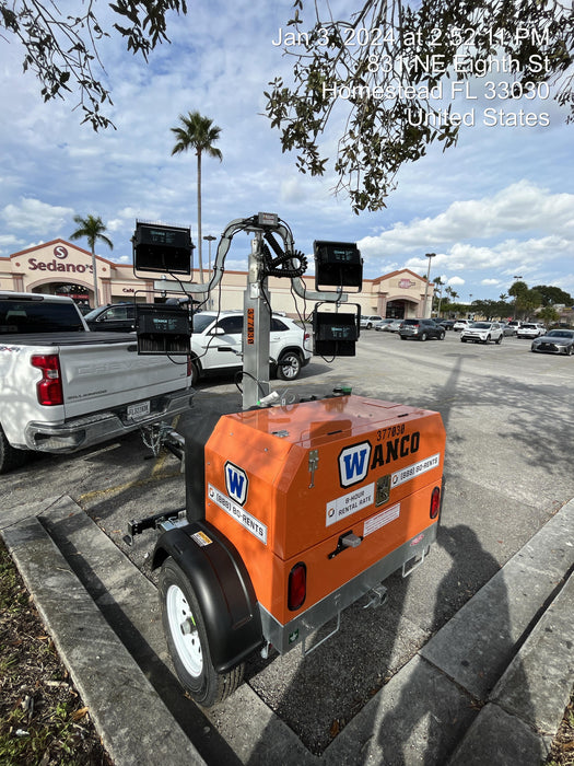 2023 Wanco WLTT-4MM4K Diesel, Deep Sea Controller, Shore Power Plug, Auto Start, (4) 350W LED Floodlights, 4kW Generator, 60 Gal Fuel Tank, 2" Ball, T3