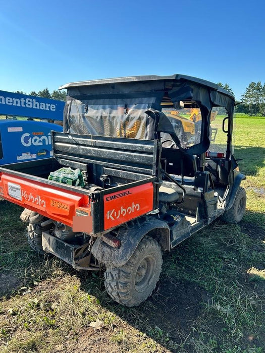 2022 Kubota RTV-X1140W-H Plastic Canopy, Windshield Acrylic Clear, LED Strobe Light, Wire Harness Kit, Back up Alarm