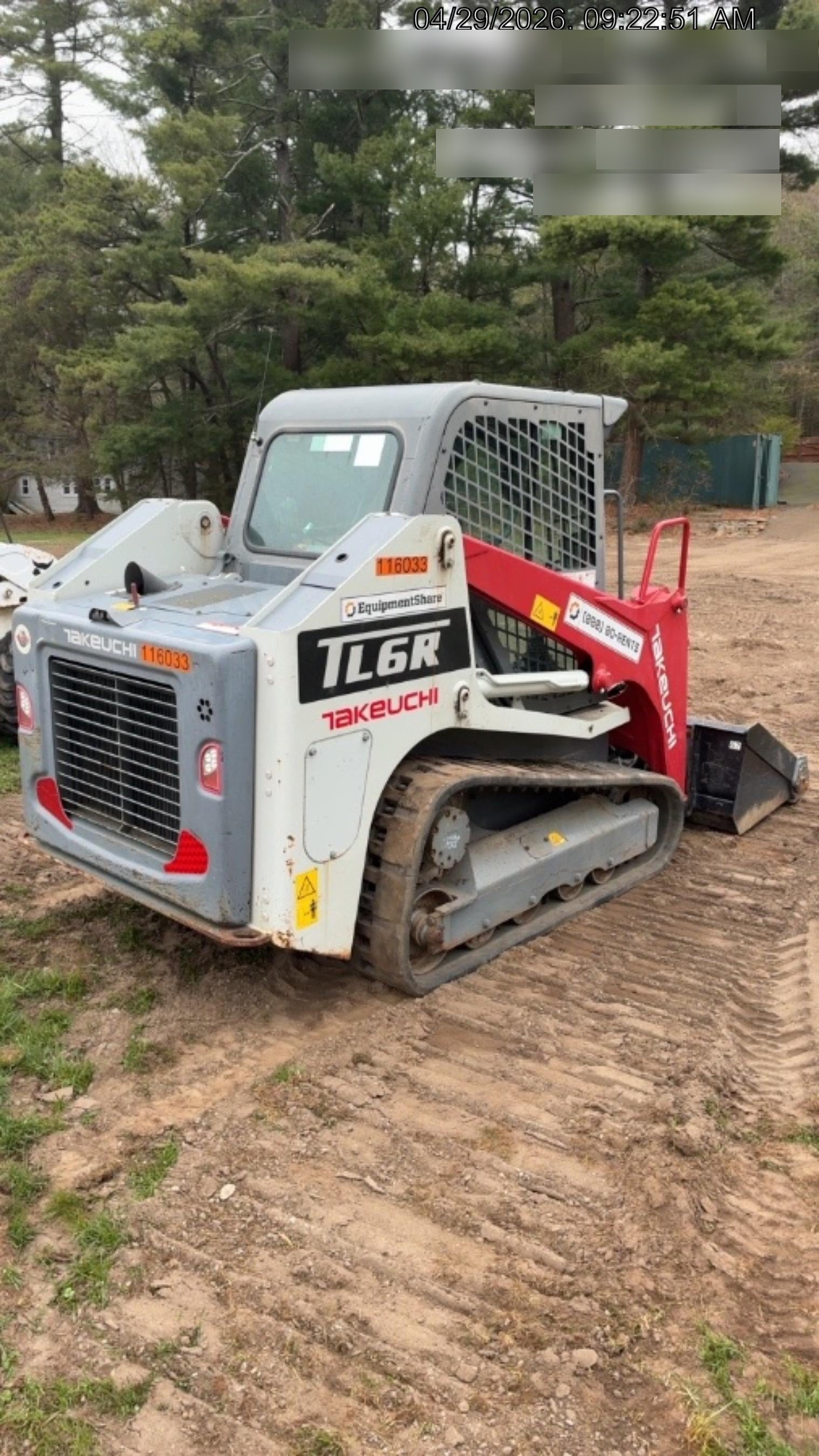 2020 Takeuchi TL6CR Cab/Heat/Air, Hydraulic QC