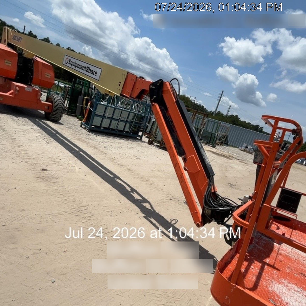 2020 JLG 860SJ Deutz Diesel Engine, FF Tires, Rotating Beacon, Panel Cradle Package