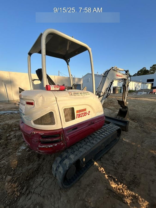 2020 Takeuchi TB235-2R Canopy, Rubber Tracks, Manual TAG QC