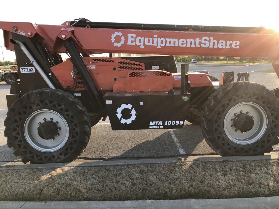 2019 Manitou MTA10055 Canopy, 120 HP, Solid Tires, Work Lights, Lift Hook, Auxiliary Hydraulics 66" Carriage and 60" Forks
