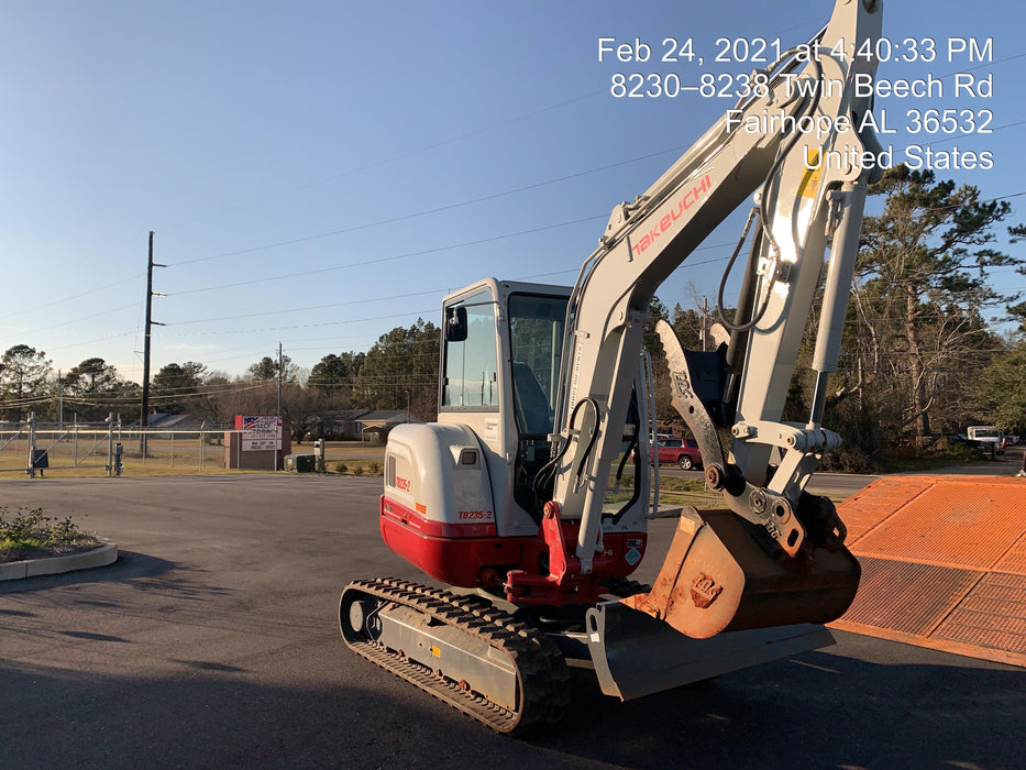 2020 Takeuchi TB-235-2CR Cab/Heat/Air, Rubber Tracks, Manual TAG QC