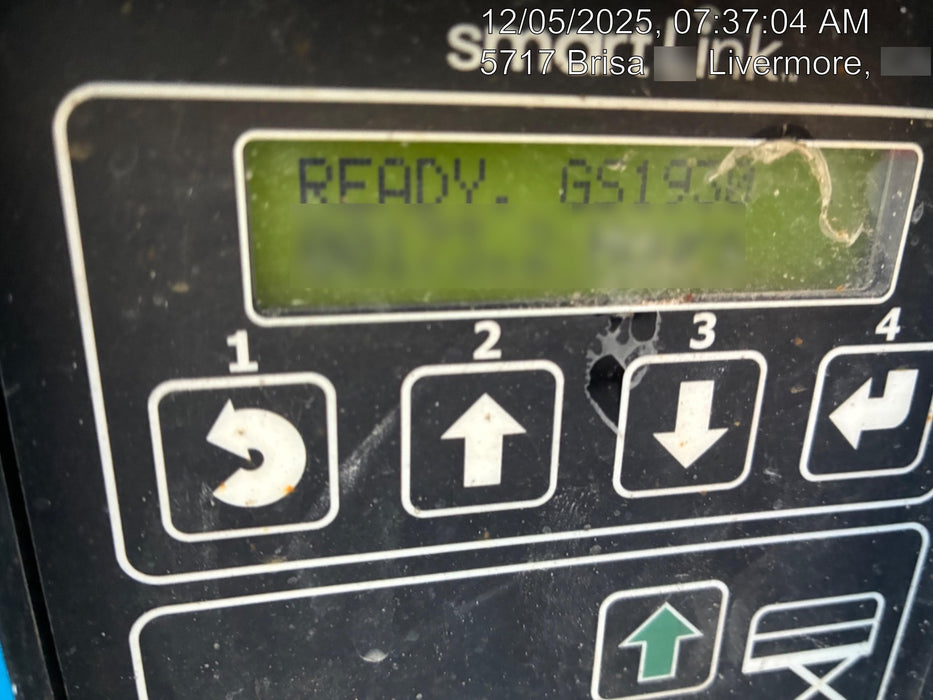 2020 Genie GS-1930 Solid Non Marking Tires, Beacon, Folding rails with half height swing gate, 800W Inverter