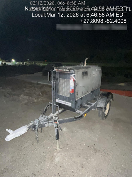 2019 Lincoln Electric Vantage 322 Welder Ready-Pak 3, Two wheel trailer, Fender and Light kit, Cable Rack