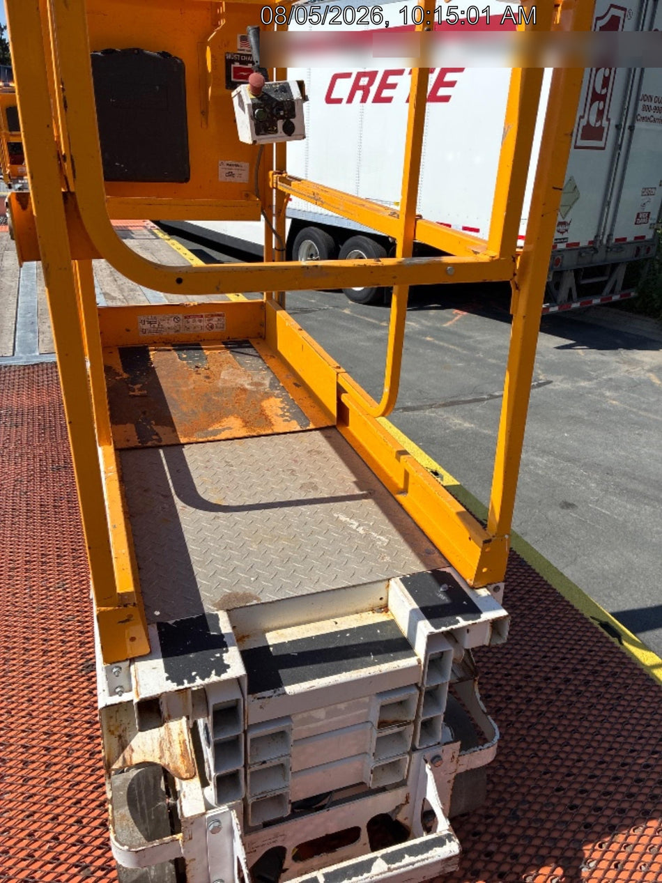 Custom Equipment HB-1430 <ul>
 <li>Hy-Brid Scissor Lift</li>
  <li>Platform capacity up to 670 lbs.</li>
  <li>Working height up to 20 ft</li>
  <li>Weighs under 1,700 lbs.</li>
  <li>Non-marking wheels </li>
</ul>